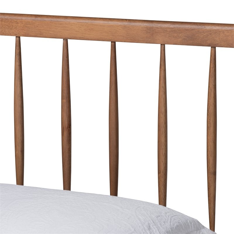 Baxton Studio Sora Ash Walnut Finished Wood Twin Size Platform Bed