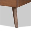 Baxton Studio Takeo Transitional Ash Walnut Finished Wood Twin Size Platform Bed