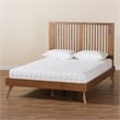 Baxton Studio Takeo Transitional Ash Walnut Finished Wood Full Size Platform Bed