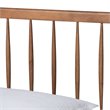 Baxton Studio Toru Ash Walnut Finished Wood Twin Size Platform Bed