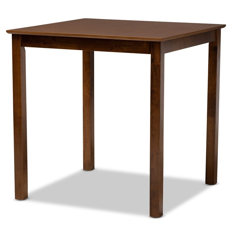 Baxton Studio Gervais Walnut Brown Finished Wood 5-Piece Pub Set