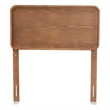 Baxton Studio Mailene Mid-Century Engineered Wood Twin Headboard in Walnut Brown