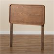Baxton Studio Mailene Mid-Century Engineered Wood Twin Headboard in Walnut Brown