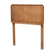 Baxton Studio Mailene Mid-Century Engineered Wood Twin Headboard in Walnut Brown
