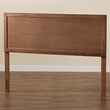 Baxton Studio Alan Walnut Finished Wood King Size Headboard