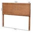 Baxton Studio Alan Walnut Finished Wood King Size Headboard