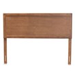 Baxton Studio Alan Walnut Finished Wood King Size Headboard