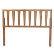 Baxton Studio Duncan Walnut Finished Wood Queen Size Headboard