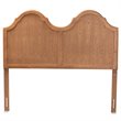 Baxton Studio Tobin Ash Walnut Finished Wood Queen Size Arched Headboard