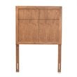Baxton Studio Monroe Walnut Finished Wood Twin Size Headboard