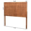 Baxton Studio Monroe Walnut Finished Wood Queen Size Headboard