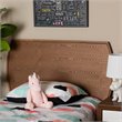 Baxton Studio Laurien Walnut Finished Wood Twin Size Headboard