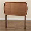 Baxton Studio Laurien Walnut Finished Wood Twin Size Headboard