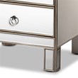 Baxton Studio Ewan Contemporary Glam and Luxe Mirrored 3-Drawer End Table