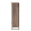 Baxton Studio Derek Natural Oak Finished Wood 1-Drawer Shoe Cabinet