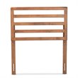 Baxton Studio Akemi Walnut Finished Wood Twin Size Headboard