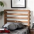 Baxton Studio Akemi Walnut Finished Wood Twin Size Headboard