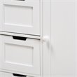 Baxton Studio Bauer White Finished Wood 4-Drawer Bathroom Storage Cabinet