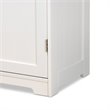 Baxton Studio Bauer White Finished Wood 4-Drawer Bathroom Storage Cabinet