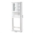 Baxton Studio Campbell White Finished Wood Over the Toilet Bathroom Cabinet