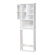 Baxton Studio Campbell White Finished Wood Over the Toilet Bathroom Cabinet