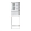 Baxton Studio Campbell White Finished Wood Over the Toilet Bathroom Cabinet