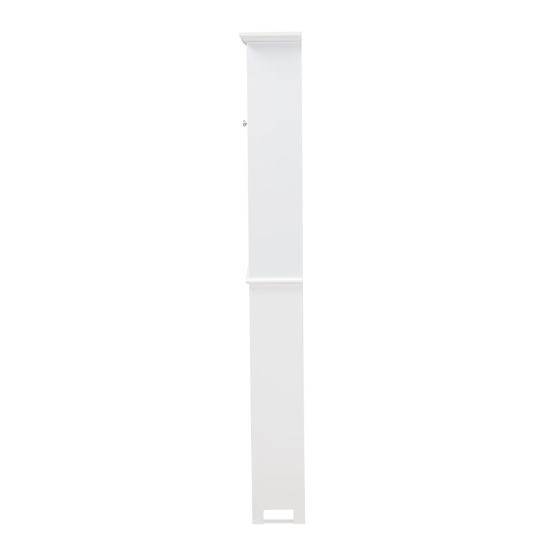Baxton Studio Campbell White Finished Wood Over the Toilet Bathroom Cabinet