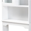 Baxton Studio Campbell White Finished Wood Over the Toilet Bathroom Cabinet