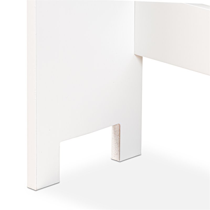 Baxton Studio Campbell White Finished Wood Over the Toilet Bathroom Cabinet
