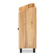 Baxton Studio Rossin Oak Brown Finished Wood 2-Door Entryway Shoe Cabinet