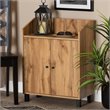 Baxton Studio Rossin Oak Brown Finished Wood 2-Door Entryway Shoe Cabinet