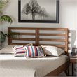 Baxton Studio Akemi Walnut Finished Wood Queen Size Headboard