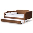 Baxton Studio Alya Brown Finished Wood Full Size Daybed