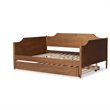 Baxton Studio Alya Brown Finished Wood Full Size Daybed
