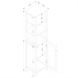 Baxton Studio Beltran White Finished Wood Bathroom Storage Cabinet