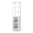 Baxton Studio Beltran White Finished Wood Bathroom Storage Cabinet
