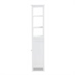 Baxton Studio Beltran White Finished Wood Bathroom Storage Cabinet