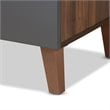 Baxton Studio Jaeger Two-Tone Brown and Dark Grey Finished Wood Desk