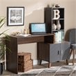 Baxton Studio Jaeger Two-Tone Brown and Dark Grey Finished Wood Desk