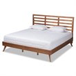 Baxton Studio Shiro Modern Brown Finished Wood King Size Platform Bed