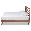 Baxton Studio Shiro Modern Brown Finished Wood King Size Platform Bed