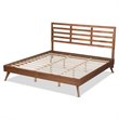 Baxton Studio Shiro Modern Brown Finished Wood King Size Platform Bed
