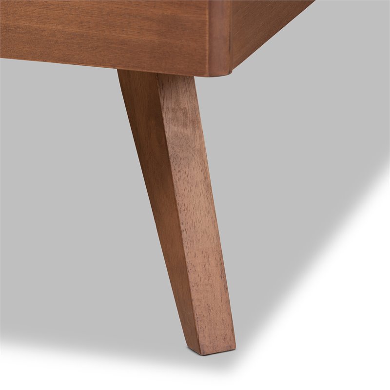 Baxton Studio Shiro Modern Brown Finished Wood King Size Platform Bed
