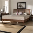 Baxton Studio Shiro Modern Brown Finished Wood King Size Platform Bed