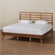Baxton Studio Shiro Modern Brown Finished Wood King Size Platform Bed