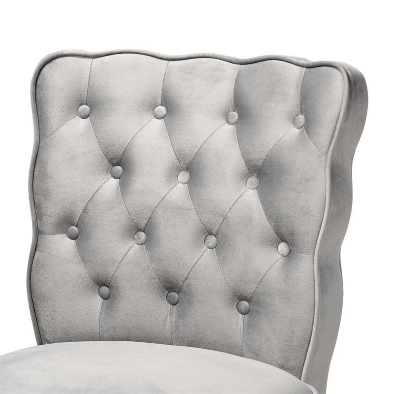 Baxton Studio Daphne Dark Grey Dark Brown Finished Wood 2-Piece Bar Stool Set