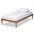 Baxton Studio Iseline Walnut Brown Finished Wood Twin Size Platform Bed Frame
