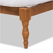 Baxton Studio Iseline Walnut Brown Finished Wood Twin Size Platform Bed Frame