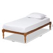Baxton Studio Iseline Walnut Brown Finished Wood Twin Size Platform Bed Frame