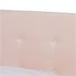 Baxton Studio Caprice Glam Light Pink Upholstered Queen Size Panel Bed
